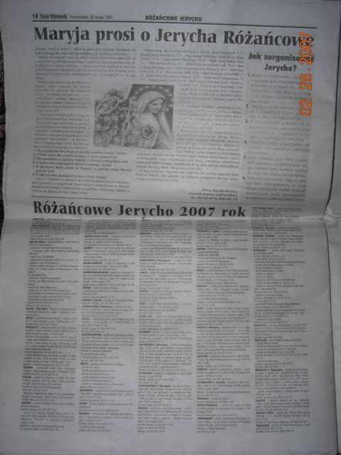 Maryja prosi o Jerycha Rzancowe